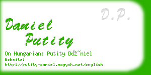 daniel putity business card